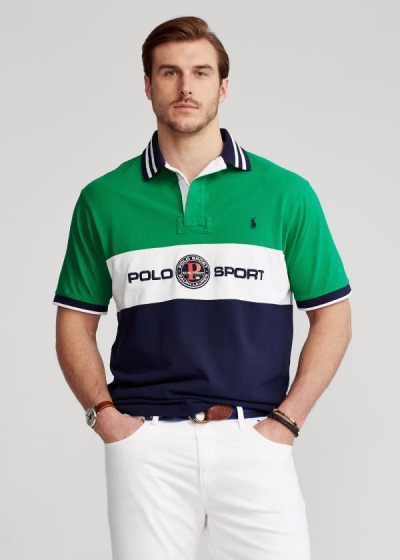 Men's Polo Ralph Lauren Polo Sport Mesh Polo Shirts | 705139ISP